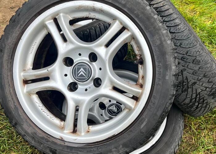 Grajewo ogłoszenia: Sprzedam komplet kół zimowych, aluminiowe felgi do citroena;...